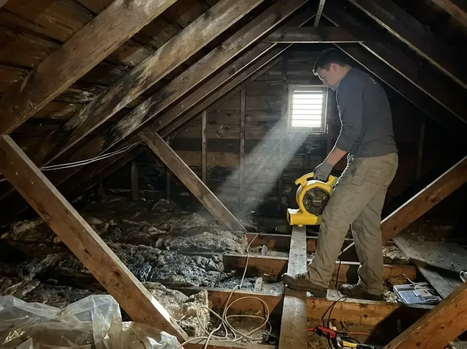 attic-water-damage-drying-proc-007 — frequently asked questions, Emergency Water Extraction & 24/7 Flood Response in Lockpor…